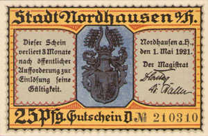 Germany, 25 Pfennig, 987.1l