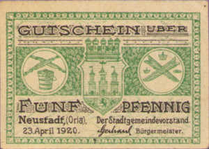 Germany, 5 Pfennig, N31.6a