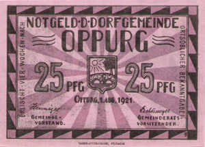 Germany, 25 Pfennig, 1023.1b