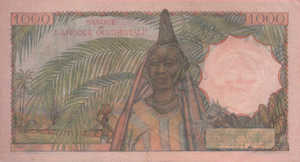 French West Africa, 1,000 Franc, P42