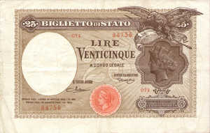 Italy, 25 Lira, P24a