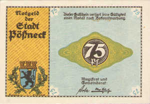 Germany, 75 Pfennig, 1066.6