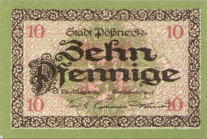 Germany, 10 Pfennig, P30.3a