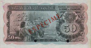 São Tomé and Príncipe (Saint Thomas and Prince), 50 Escudo, P33s