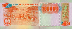 Angola, 100,000 Kwanza Reajustado, P133x