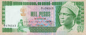 Guinea-Bissau, 1,000 Peso, P8a
