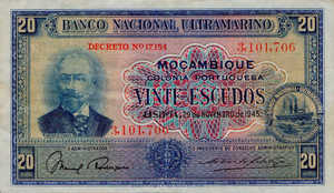 Mozambique, 20 Escudo, P96