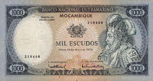 Mozambique, 1,000 Escudo, P112a Sign.1