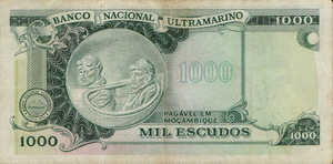 Mozambique, 1,000 Escudo, P115 Sign.1