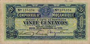 Mozambique, 20 Centavo, R29 v1