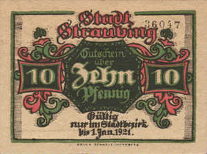 Germany, 10 Pfennig, S119.2a