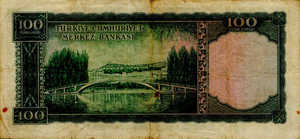 Turkey, 100 Lira, P168a
