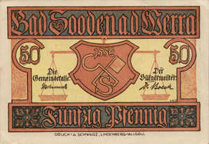 Germany, 50 Pfennig, 1246.1m