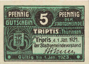 Germany, 5 Pfennig, T28.3a