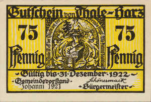 Germany, 75 Pfennig, 1320.9a
