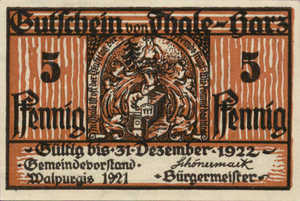 Germany, 5 Pfennig, 1320.4a