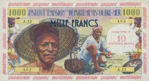 French Antilles, 10 New Franc, P2a