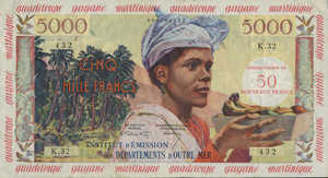 French Antilles, 50 New Franc, P3a