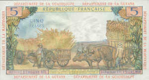 French Antilles, 5 Franc, P7a