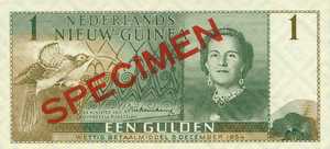 Netherlands New Guinea, 1 Gulden, P11s