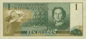 Netherlands New Guinea, 1 Gulden, P11a