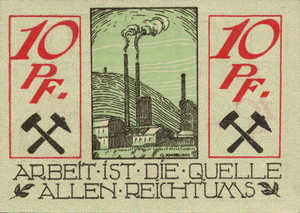 Germany, 10 Pfennig, W3.14a