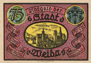 Germany, 75 Pfennig, 1391.2