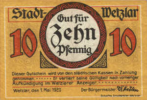 Germany, 10 Pfennig, W36.4a