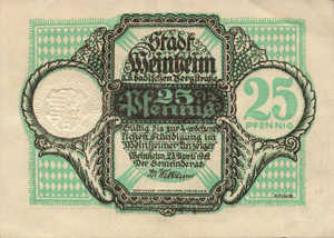 Germany, 25 Pfennig, W21.4d