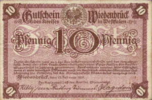 Germany, 10 Pfennig, W38.1a