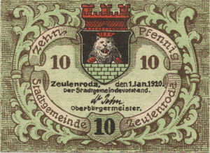 Germany, 10 Pfennig, Z8.8c