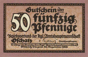 Germany, 50 Pfennig, O25.3b