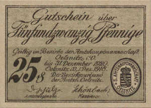 Germany, 25 Pfennig, O13.2b