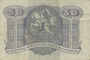 Lithuania, 50 Centu, P4a