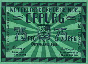 Germany, 75 Pfennig, 1023.1c