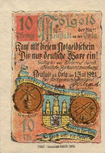 Germany, 10 Pfennig, 965.1