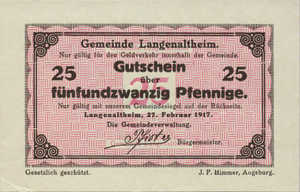 Germany, 25 Pfennig, L11.6a