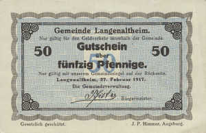 Germany, 50 Pfennig, L11.6b