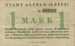Germany, 1 Mark, 007.01a