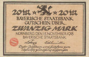 Germany, 20 Mark, 033.11a