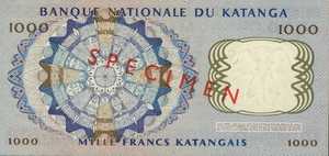 Katanga, 1,000 Franc, P14s