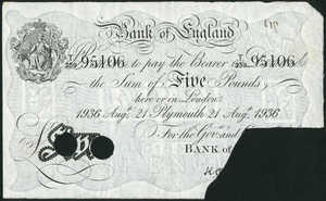 Great Britain, 5 Pound, P335h