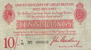 Great Britain, 10 Shilling, P348a
