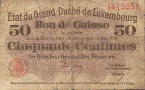 Luxembourg, 50 Centime, P26
