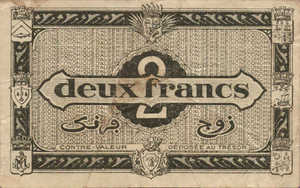 Algeria, 2 Franc, P99b v2