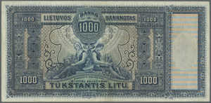 Lithuania, 1,000 Litas, P22a