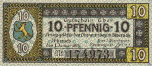Germany, 10 Pfennig, B41.2a
