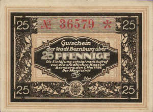 Germany, 25 Pfennig, B32.2b