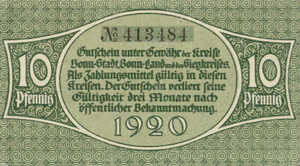 Germany, 10 Pfennig, B74.6a