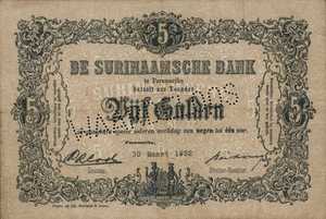 Suriname, 5 Gulden, P71bs
